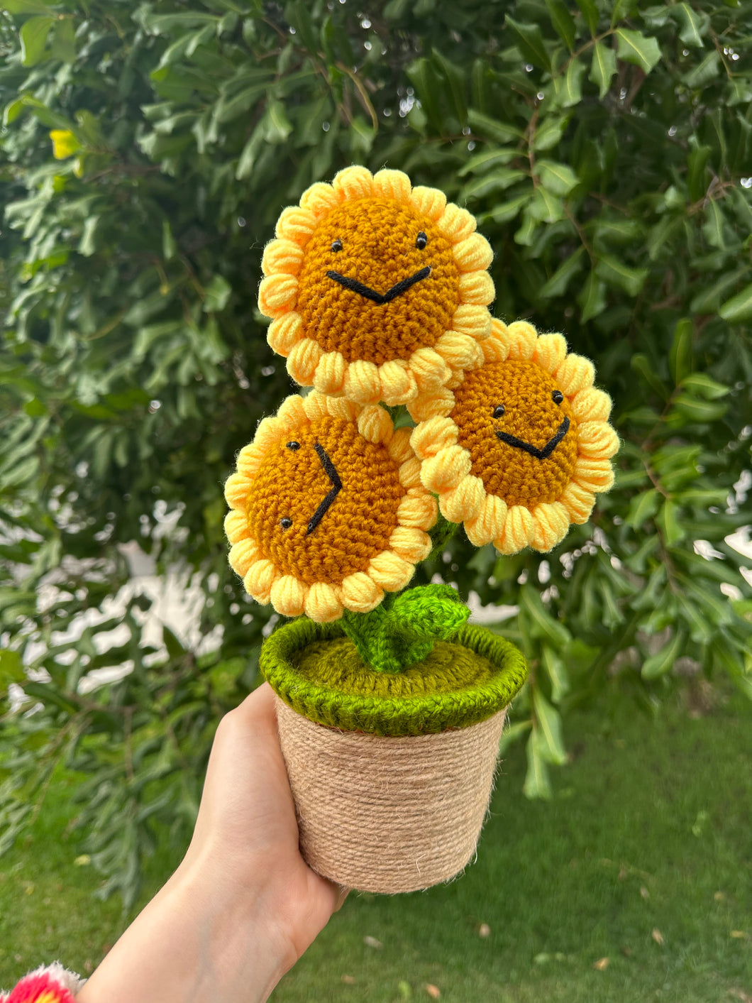 Sunflower Pot Crochet